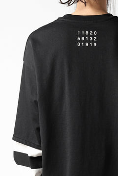 Load image into Gallery viewer, A.F ARTEFACT &quot;DUAL&quot; LAYERED LOOSEY TOPS (BLACK×IVORY)