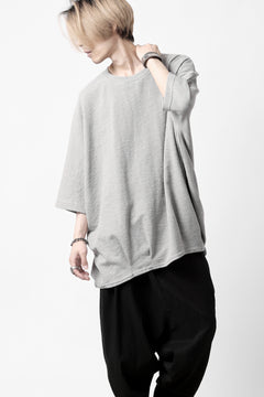 Load image into Gallery viewer, A.F ARTEFACT x LOOM exclusive -dolman- LOOSEY TOPS / ORGANIC SURF KNIT COTTON (L.GREY)