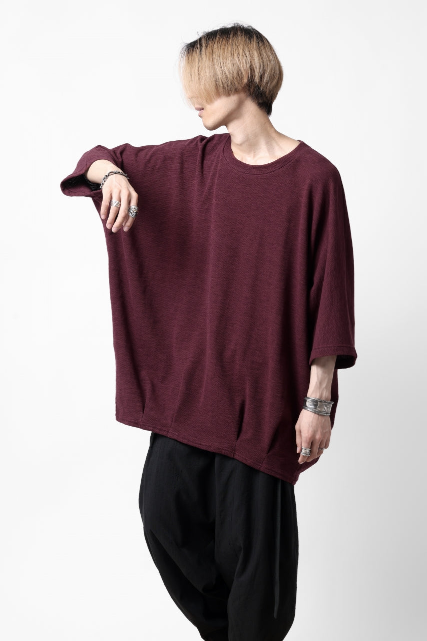 A.F ARTEFACT x LOOM exclusive DOLMAN LOOSEY TOPS / ORGANIC SURF KNIT COTTON (BOARDEAUX)
