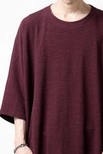 Load image into Gallery viewer, A.F ARTEFACT x LOOM exclusive -dolman- LOOSEY TOPS / ORGANIC SURF KNIT COTTON (BOARDEAUX)