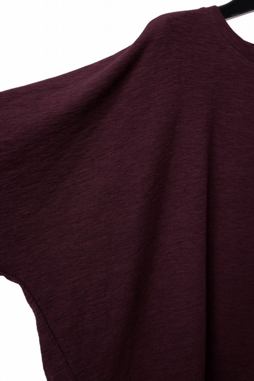 A.F ARTEFACT x LOOM exclusive -dolman- LOOSEY TOPS / ORGANIC SURF KNIT COTTON (BOARDEAUX)
