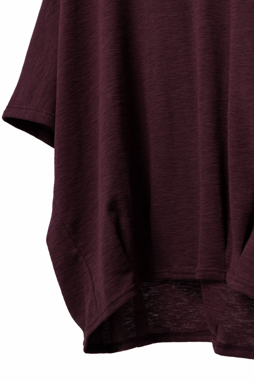 A.F ARTEFACT x LOOM exclusive DOLMAN LOOSEY TOPS / ORGANIC SURF KNIT COTTON (BOARDEAUX)
