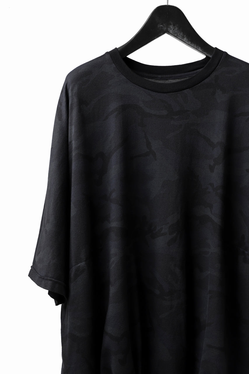 A.F ARTEFACT x LOOM exclusive "dolman" DYEING LOOSEY TOPS / CAMO-FLA JERSEY (BLUE BLACK)