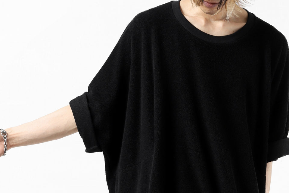 画像をギャラリービューアに読み込む, A.F ARTEFACT x LOOM exclusive &quot;dolman&quot; LOOSEY TOPS / IZMIR PILE JERSEY (BLACK)