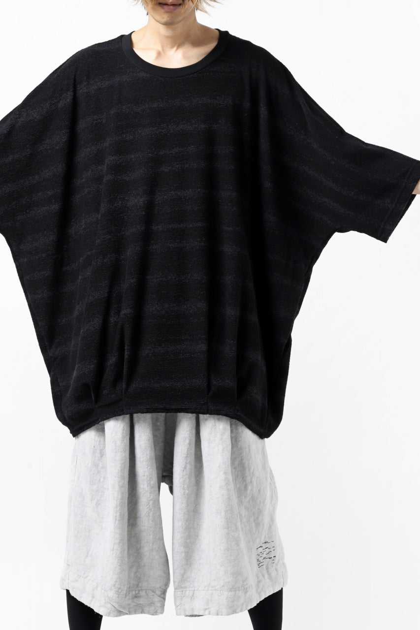 画像をギャラリービューアに読み込む, A.F ARTEFACT x LOOM exclusive &quot;dolman&quot; LOOSEY TOPS / 3D-PILE JQ BORDER (D.GREY)