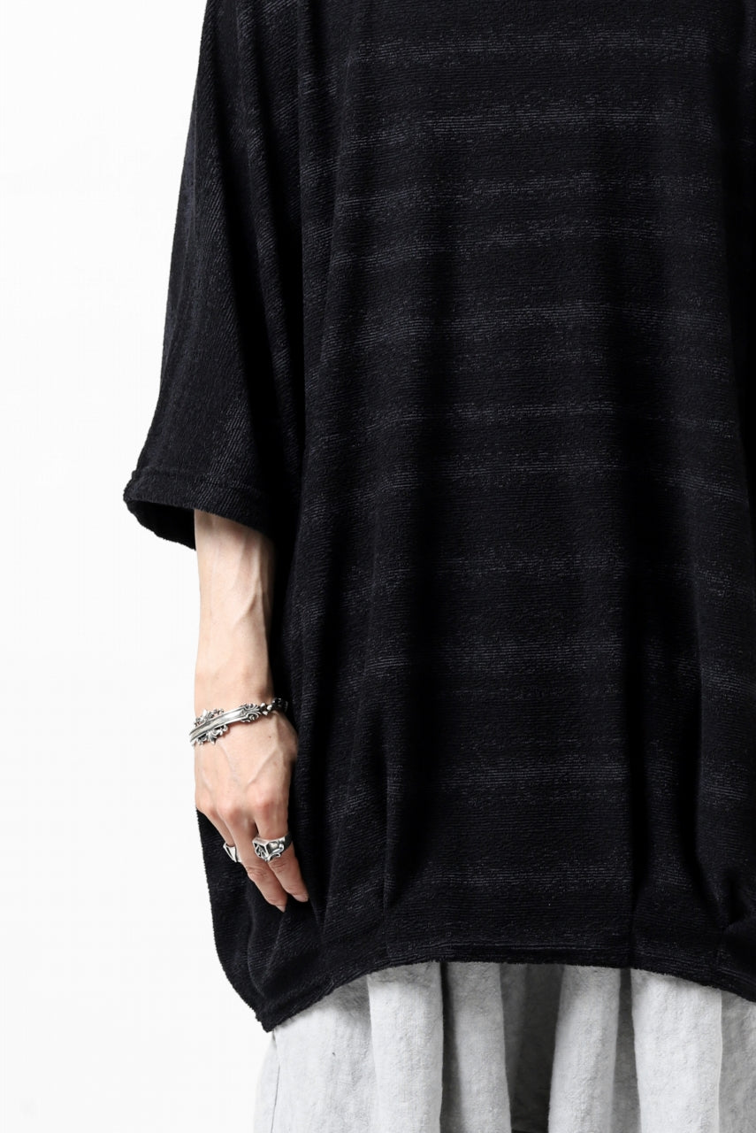 A.F ARTEFACT x LOOM exclusive "dolman" LOOSEY TOPS / 3D-PILE JQ BORDER (D.GREY)