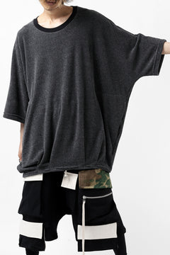 Load image into Gallery viewer, A.F ARTEFACT x LOOM exclusive &quot;dolman&quot; LOOSEY TOPS / IZMIR PILE JERSEY (GREY)