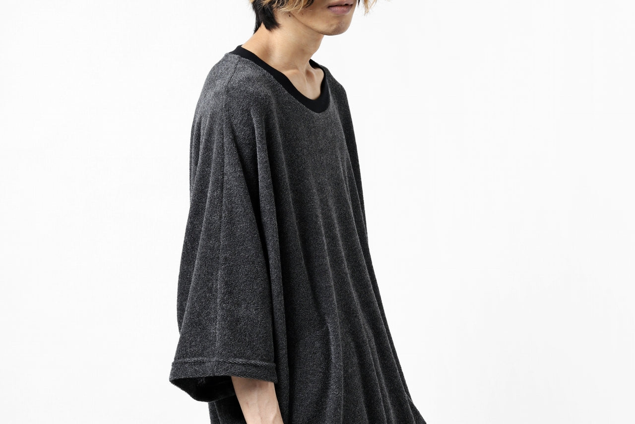 A.F ARTEFACT x LOOM exclusive "dolman" LOOSEY TOPS / IZMIR PILE JERSEY (GREY)