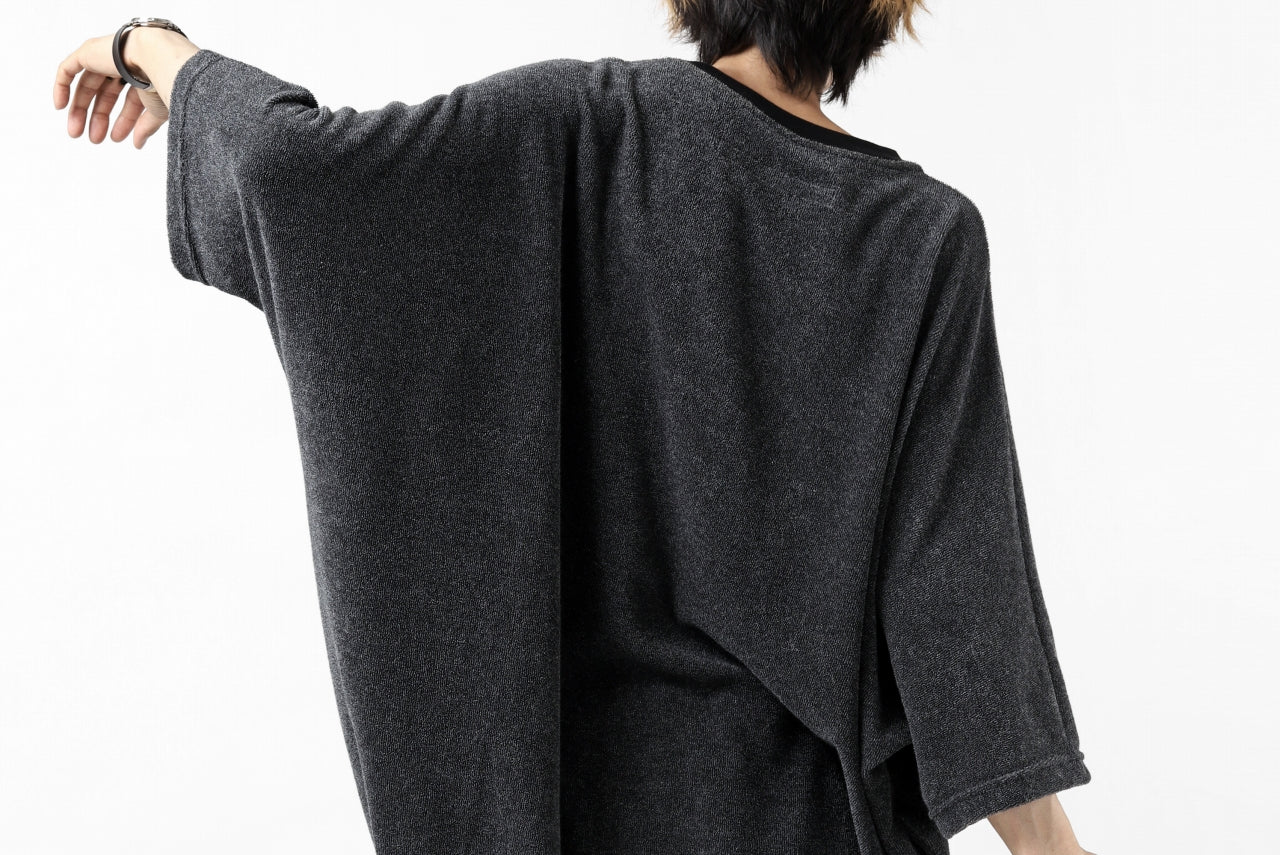 A.F ARTEFACT x LOOM exclusive "dolman" LOOSEY TOPS / IZMIR PILE JERSEY (GREY)