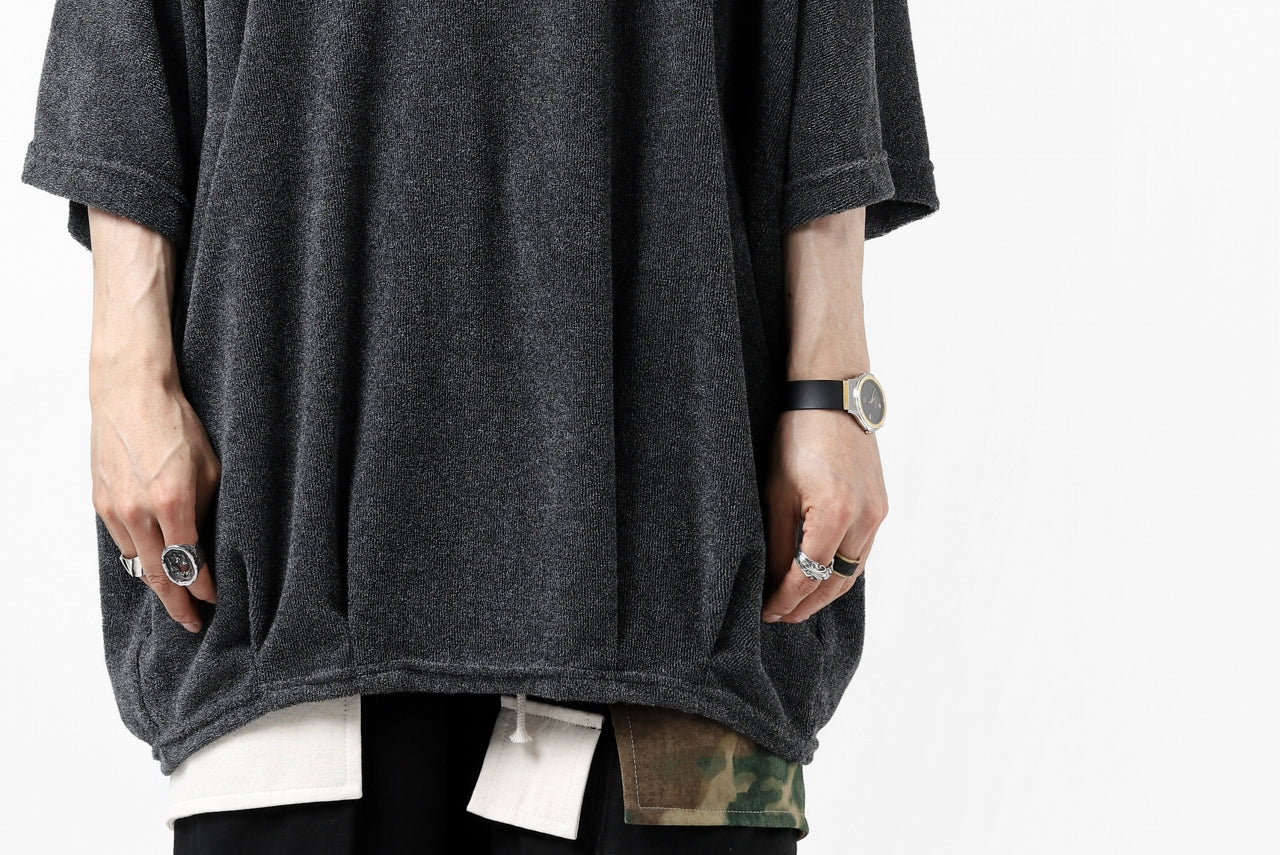 A.F ARTEFACT x LOOM exclusive "dolman" LOOSEY TOPS / IZMIR PILE JERSEY (GREY)