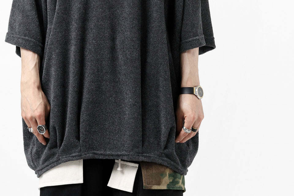 Load image into Gallery viewer, A.F ARTEFACT x LOOM exclusive &quot;dolman&quot; LOOSEY TOPS / IZMIR PILE JERSEY (GREY)