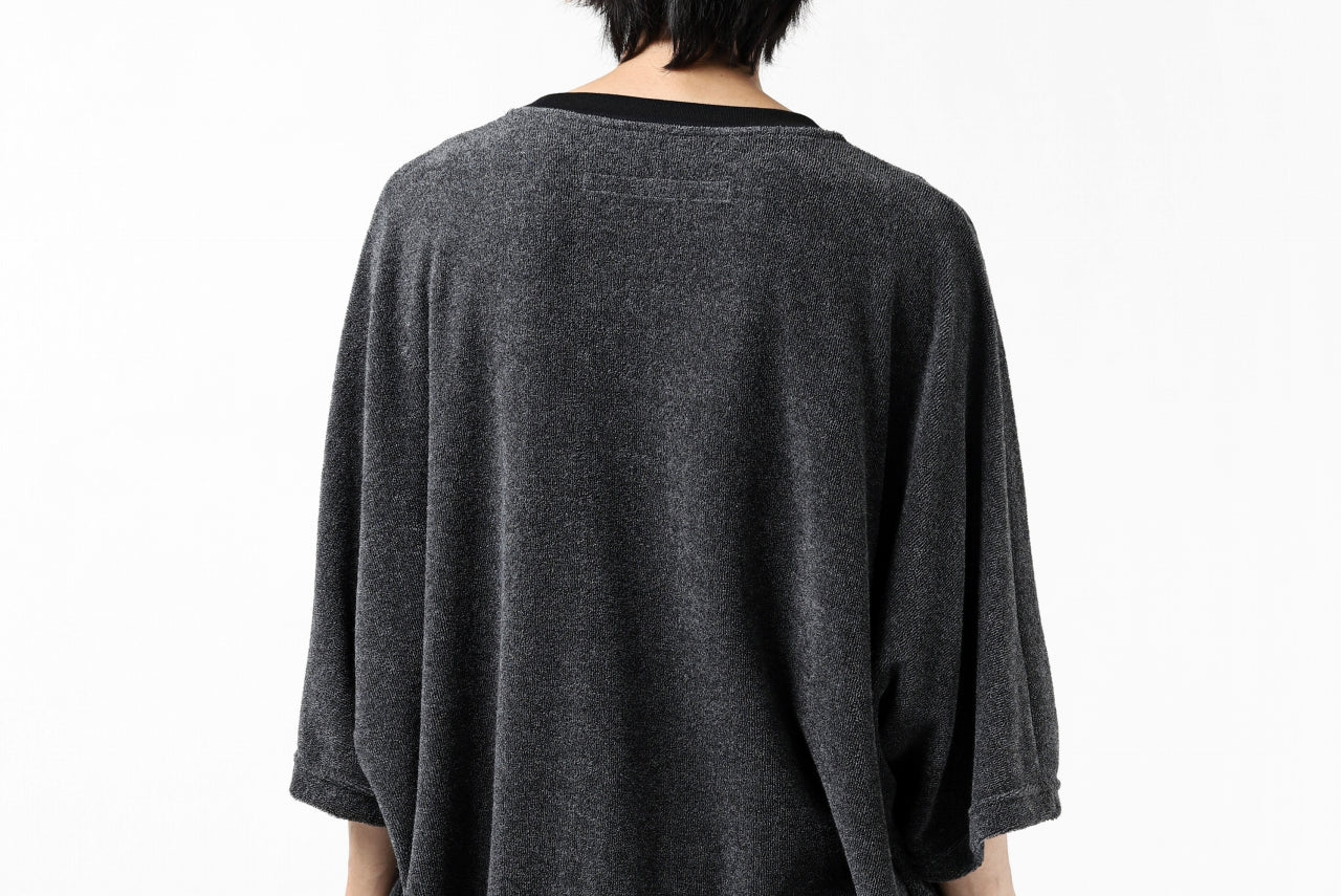 A.F ARTEFACT x LOOM exclusive "dolman" LOOSEY TOPS / IZMIR PILE JERSEY (GREY)