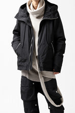 画像をギャラリービューアに読み込む, A.F ARTEFACT &quot;PLEASANT&quot; PARKA-JACKET / SALT SHRINKAGE NYLON (BLACK)