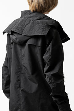 画像をギャラリービューアに読み込む, A.F ARTEFACT &quot;PLEASANT&quot; PARKA-JACKET / SALT SHRINKAGE NYLON (BLACK)