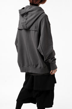 Load image into Gallery viewer, A.F ARTEFACT &quot;FLIGHT&quot; HOODED BLOUSON / COTTON FLEECY (GREY)