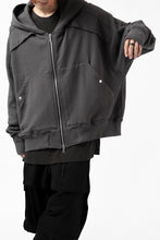 画像をギャラリービューアに読み込む, A.F ARTEFACT &quot;FLIGHT&quot; HOODED BLOUSON / COTTON FLEECY (GREY)