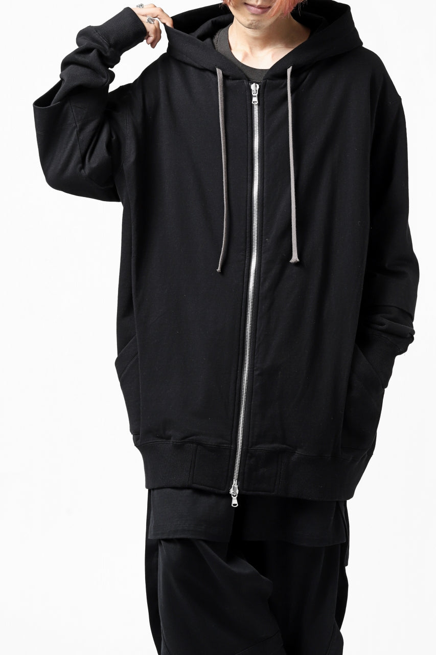 A.F ARTEFACT "BEHIND" DOCKING ZIP TEE HOODIE (BLACK)