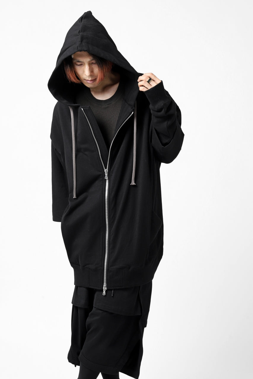 A.F ARTEFACT "BEHIND" DOCKING ZIP TEE HOODIE (BLACK)