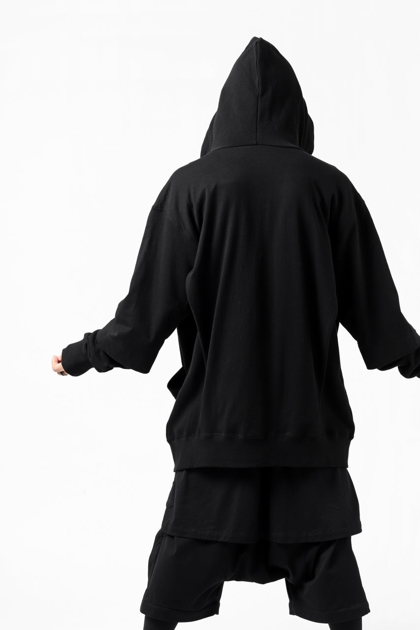 画像をギャラリービューアに読み込む, A.F ARTEFACT &quot;BEHIND&quot; DOCKING ZIP TEE HOODIE (BLACK)