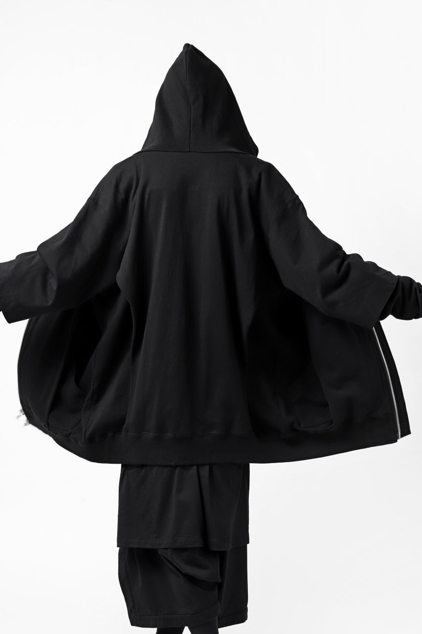 A.F ARTEFACT "BEHIND" DOCKING ZIP TEE HOODIE (BLACK)