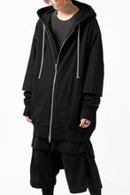 画像をギャラリービューアに読み込む, A.F ARTEFACT &quot;BEHIND&quot; DOCKING ZIP TEE HOODIE (BLACK)