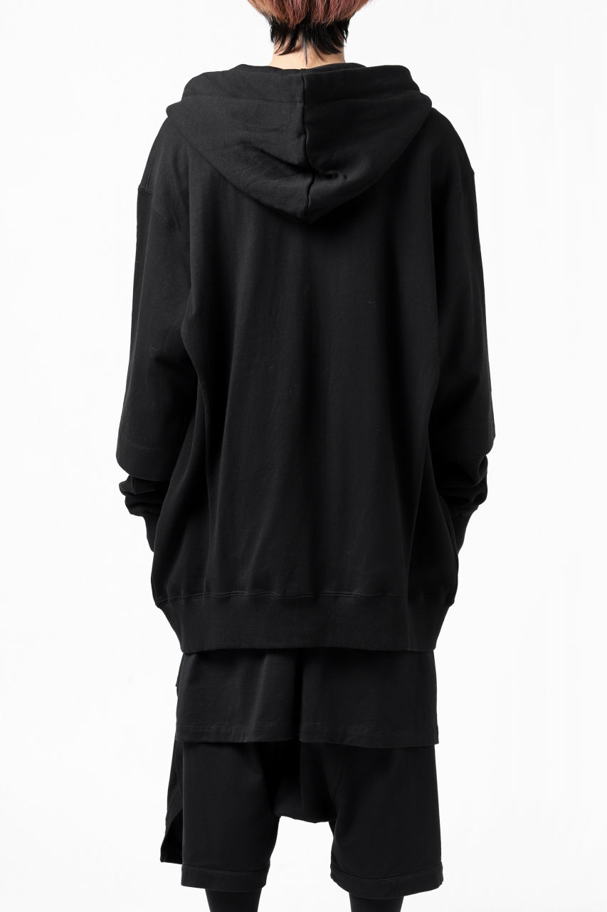 A.F ARTEFACT "BEHIND" DOCKING ZIP TEE HOODIE (BLACK)