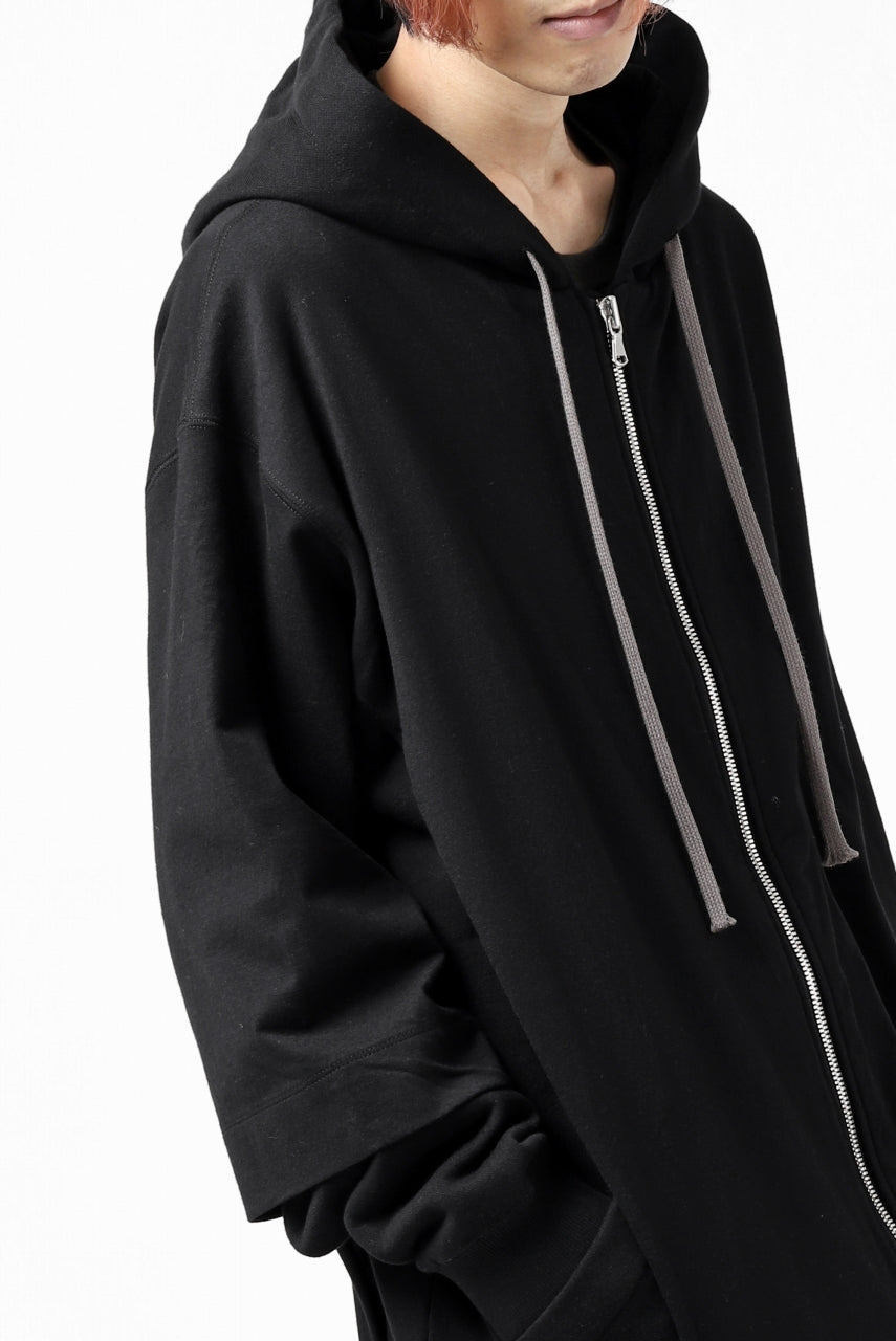 A.F ARTEFACT "BEHIND" DOCKING ZIP TEE HOODIE (BLACK)