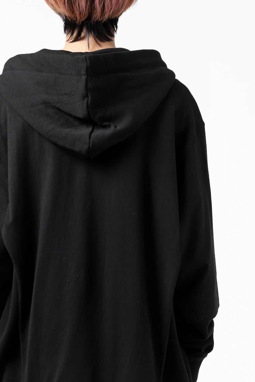 A.F ARTEFACT "BEHIND" DOCKING ZIP TEE HOODIE (BLACK)