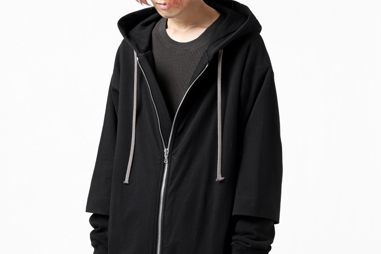 A.F ARTEFACT "BEHIND" DOCKING ZIP TEE HOODIE (BLACK)