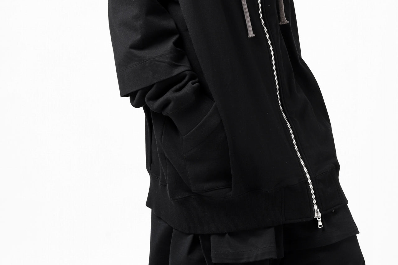 A.F ARTEFACT "BEHIND" DOCKING ZIP TEE HOODIE (BLACK)