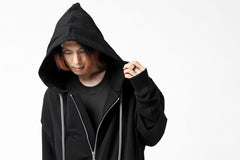 画像をギャラリービューアに読み込む, A.F ARTEFACT &quot;BEHIND&quot; DOCKING ZIP TEE HOODIE (BLACK)