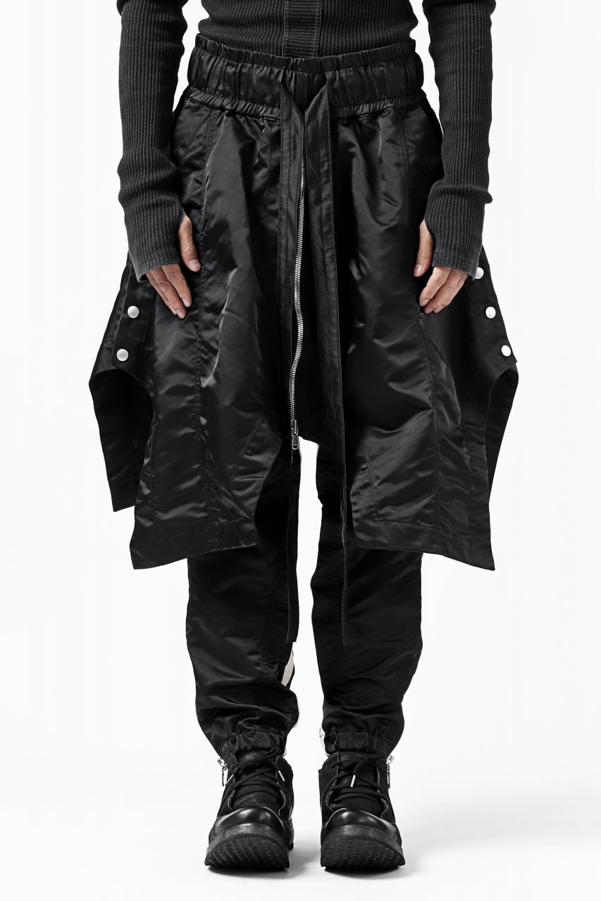 A.F ARTEFACT "Trunk-Show" COVERT LAYERED PANTS / LUXURY NYLON (BLACK)