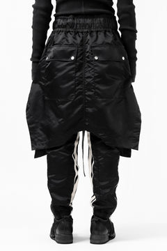 Load image into Gallery viewer, A.F ARTEFACT &quot;COVERT&quot; LAYERED PANTS / LUXURY NYLON (BLACK)
