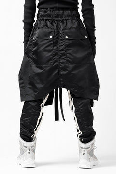 画像をギャラリービューアに読み込む, A.F ARTEFACT &quot;Trunk-Show&quot; COVERT LAYERED PANTS / LUXURY NYLON (BLACK)