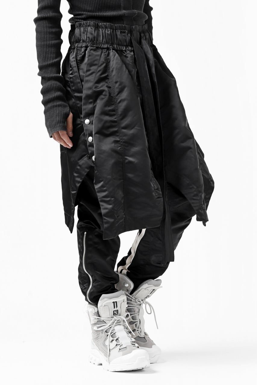 A.F ARTEFACT "Trunk-Show" COVERT LAYERED PANTS / LUXURY NYLON (BLACK)