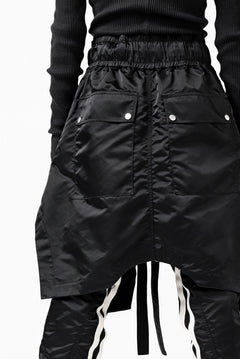 画像をギャラリービューアに読み込む, A.F ARTEFACT &quot;COVERT&quot; LAYERED PANTS / LUXURY NYLON (BLACK)