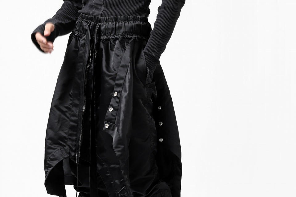 画像をギャラリービューアに読み込む, A.F ARTEFACT &quot;COVERT&quot; LAYERED PANTS / LUXURY NYLON (BLACK)