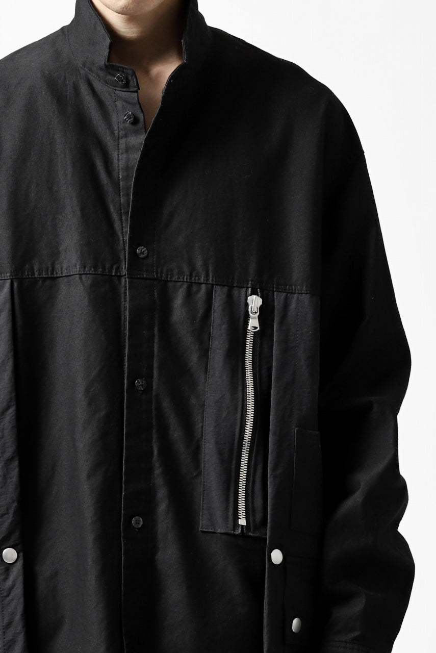 画像をギャラリービューアに読み込む, A.F ARTEFACT &quot;TACTIC&quot; COMBINED SHIRT COAT (BLACK)