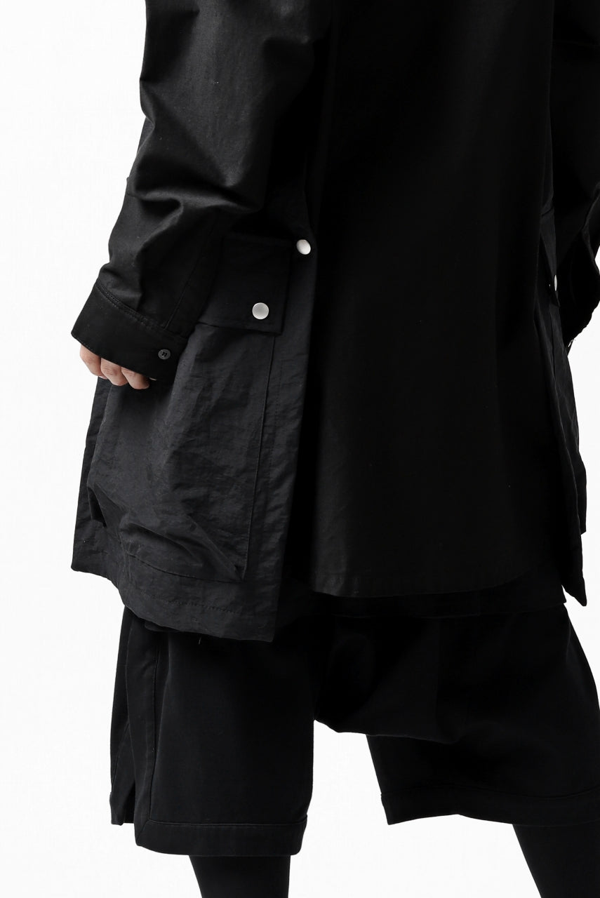 画像をギャラリービューアに読み込む, A.F ARTEFACT &quot;TACTIC&quot; COMBINED SHIRT COAT (BLACK)