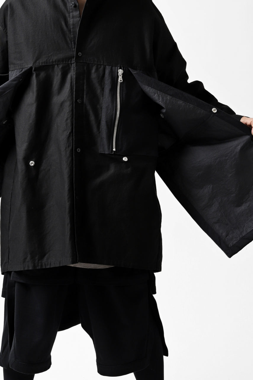 A.F ARTEFACT "TACTIC" COMBINED SHIRT COAT (BLACK)