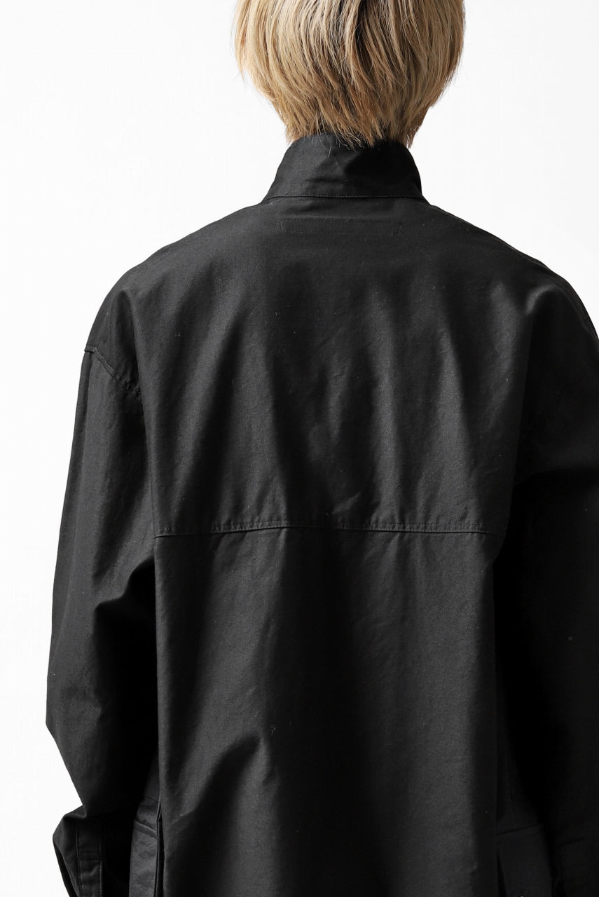 画像をギャラリービューアに読み込む, A.F ARTEFACT &quot;TACTIC&quot; COMBINED SHIRT COAT (BLACK)