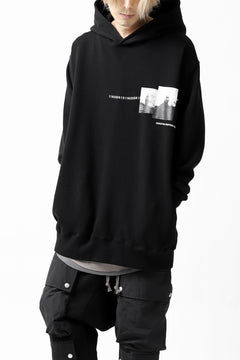 画像をギャラリービューアに読み込む, A.F ARTEFACT &quot;CHEST&quot; SWEATER HOODIE (BLACK)