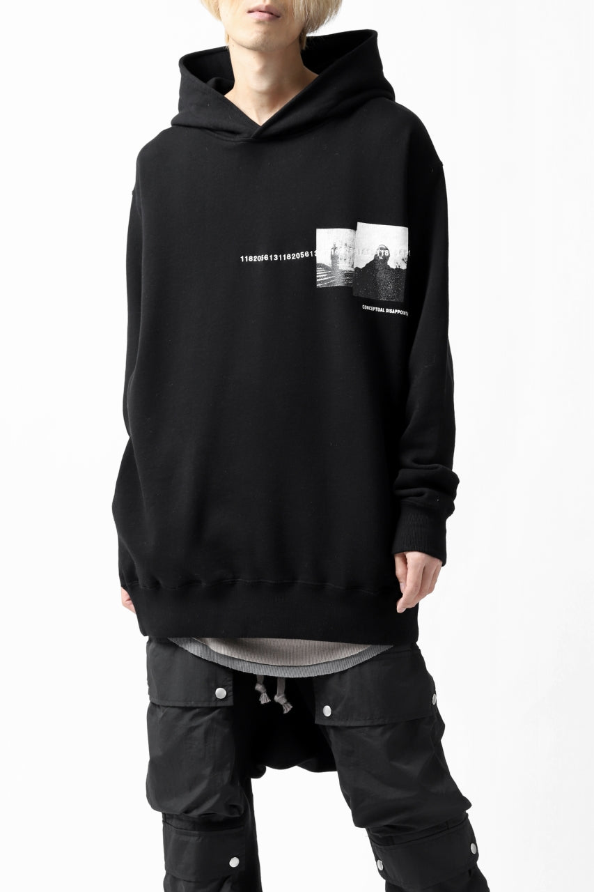 A.F ARTEFACT "CHEST" SWEATER HOODIE (BLACK)