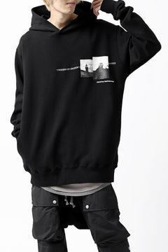 画像をギャラリービューアに読み込む, A.F ARTEFACT &quot;CHEST&quot; SWEATER HOODIE (BLACK)