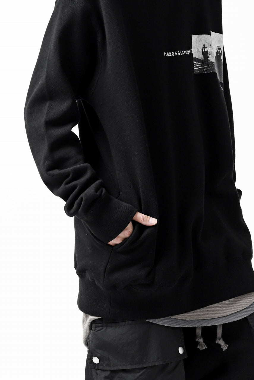 A.F ARTEFACT "CHEST" SWEATER HOODIE (BLACK)