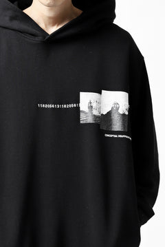 画像をギャラリービューアに読み込む, A.F ARTEFACT &quot;CHEST&quot; SWEATER HOODIE (BLACK)