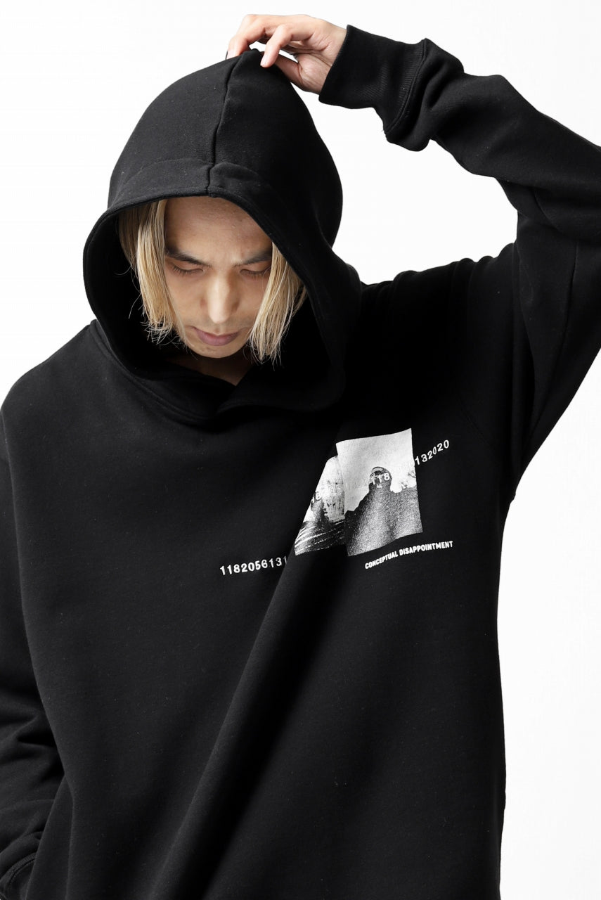 A.F ARTEFACT "CHEST" SWEATER HOODIE (BLACK)