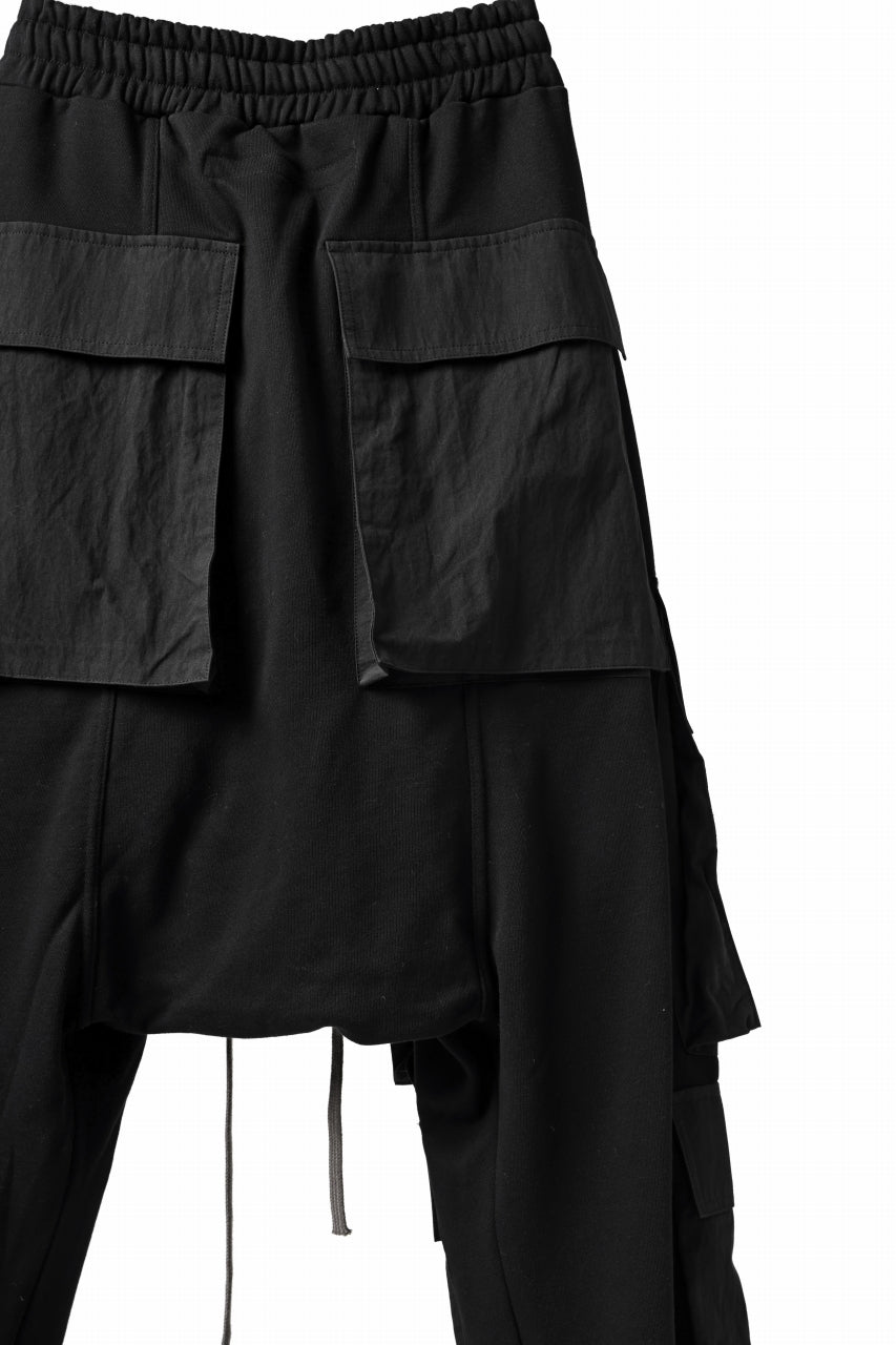 A.F ARTEFACT -SOLDIER- SARROUEL CARGO PANTS (BLACK)