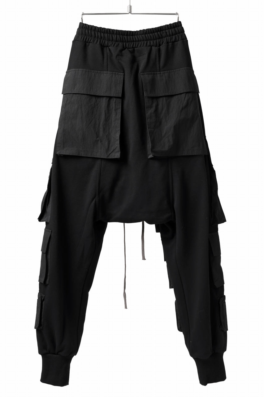 A.F ARTEFACT -SOLDIER- SARROUEL CARGO PANTS (BLACK)