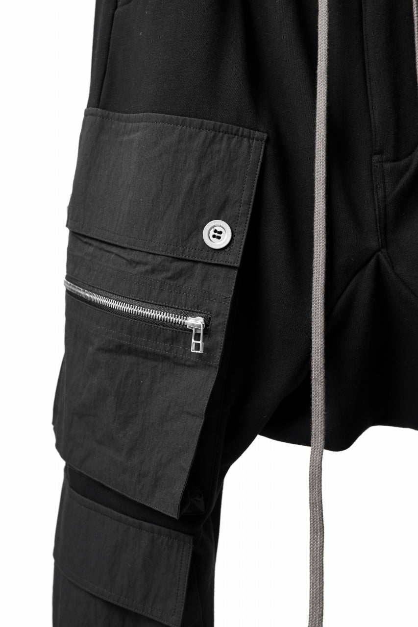 A.F ARTEFACT -SOLDIER- SARROUEL CARGO PANTS (BLACK)